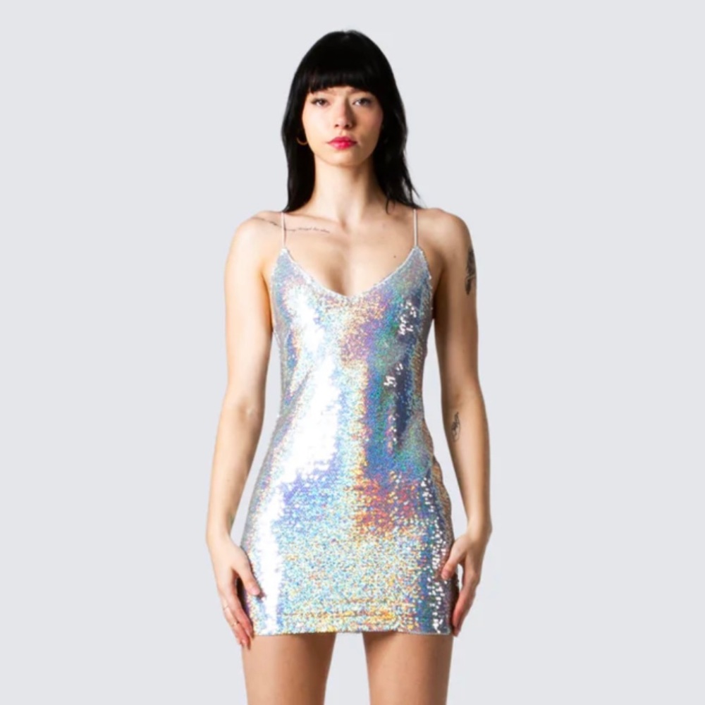 Finesse Tara Multi Sequin Dress